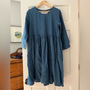 Not Perfect Linen blue dress size M